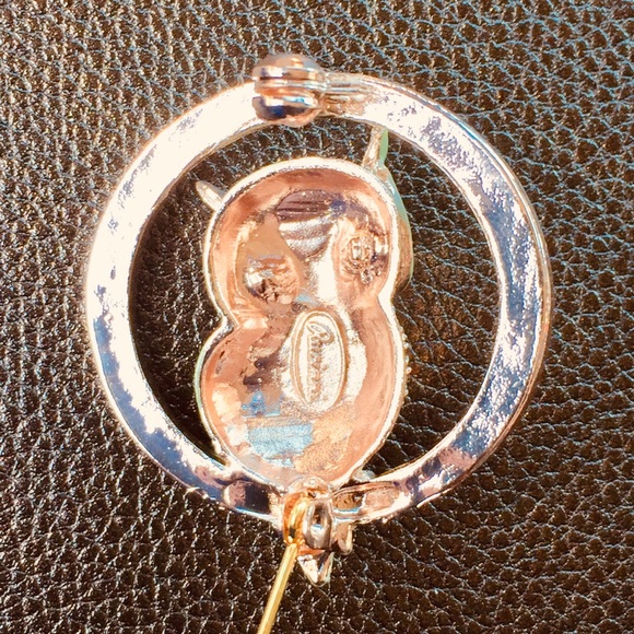 2/$35 Owl🦉Crystal Pin / Brooch by Spoontiques NEW / NWT - Picture 7 of 8